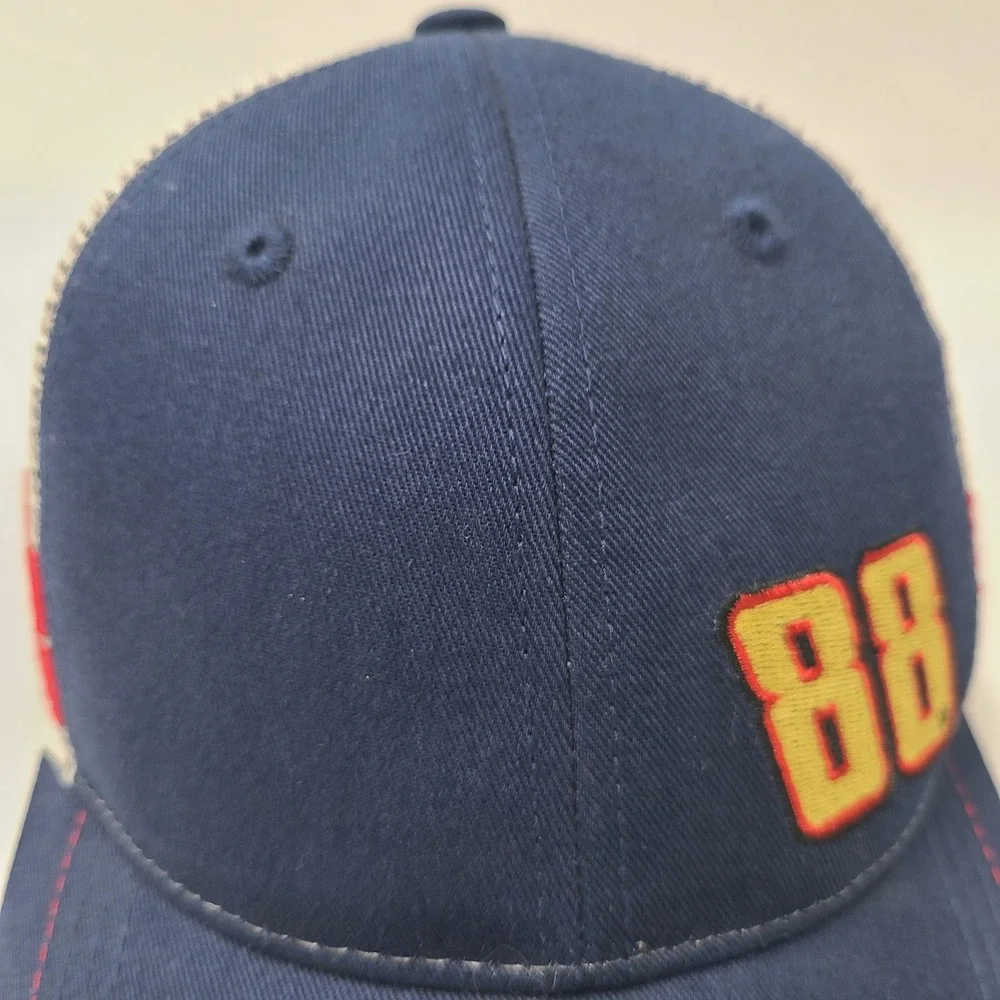 Dale Earnhardt‎ Jr Hat Snapback Trucker Mesh Blue White NASCAR #88 Valvoline Men